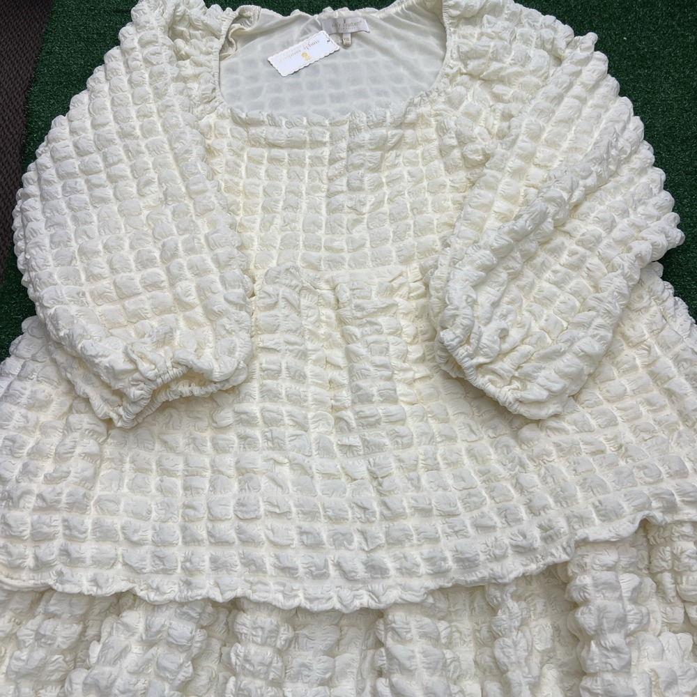 Simply Southern Ivory Layered Cloud Flowing Bubble Dress Size‎ 2XL NWT